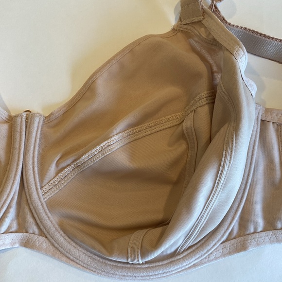 30M Fantasie 2982 UK 30J Nude Bra VGUC Wide Straps Rose Gold Loop Bow FL2982NAE - Picture 10 of 16